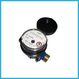 Single Jet Dry type Water Meter incline 7rollers brass