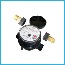 Single-jet Super Dry Cold Water Meter 5 rollers plastic