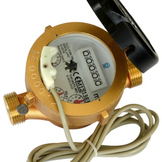 एकल जेट गीले प्रकार जल मीटर पीतल