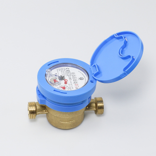Medidor de agua de turbina de tipo seco de chorro único