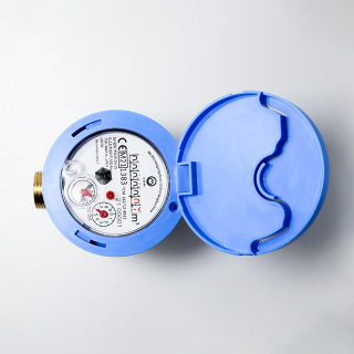 Medidor de agua de turbina de tipo seco de chorro único