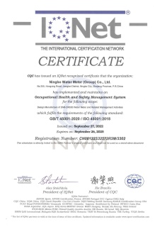 IQNet-sistema de gestión de seguridad y salud en el trabajo