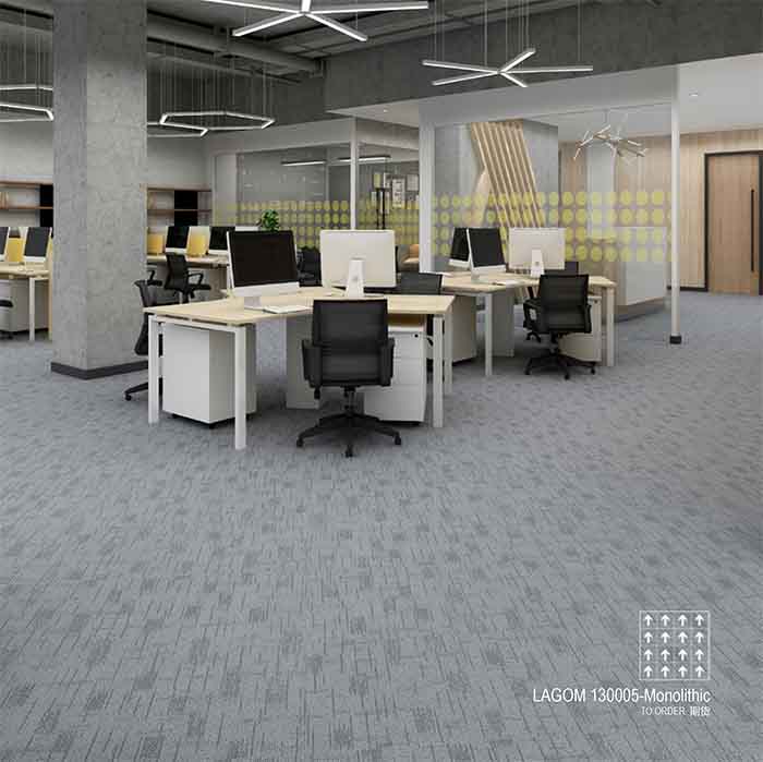 LAGOM130 Amazon 50x50cm Fireproof Nylon Carpet Tile Factory