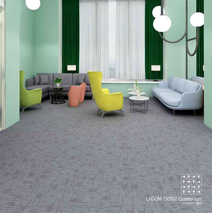 LAGOM130 Amazon 50x50cm Fireproof Nylon Carpet Tile Factory