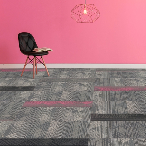 Sketch Cushion Back Commercial Nylon Carpet Tile Factory