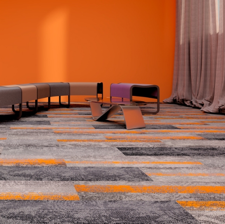 Strike Fashion Commercial Hotel Nylon Carpet Tile Factory