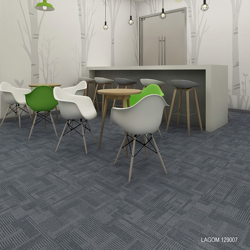 LAGOM129 Best Price Commercial Stripe Office Carpet Tiles Factory