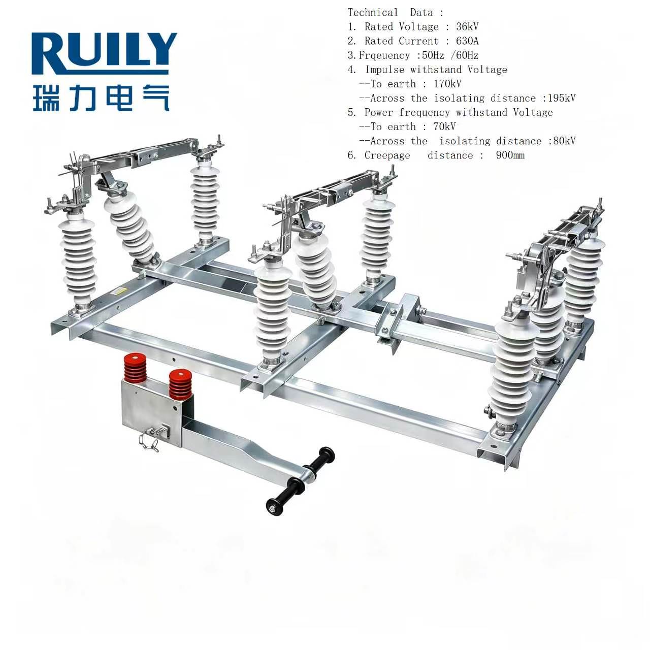 15-36 kv disconnector switch three phase