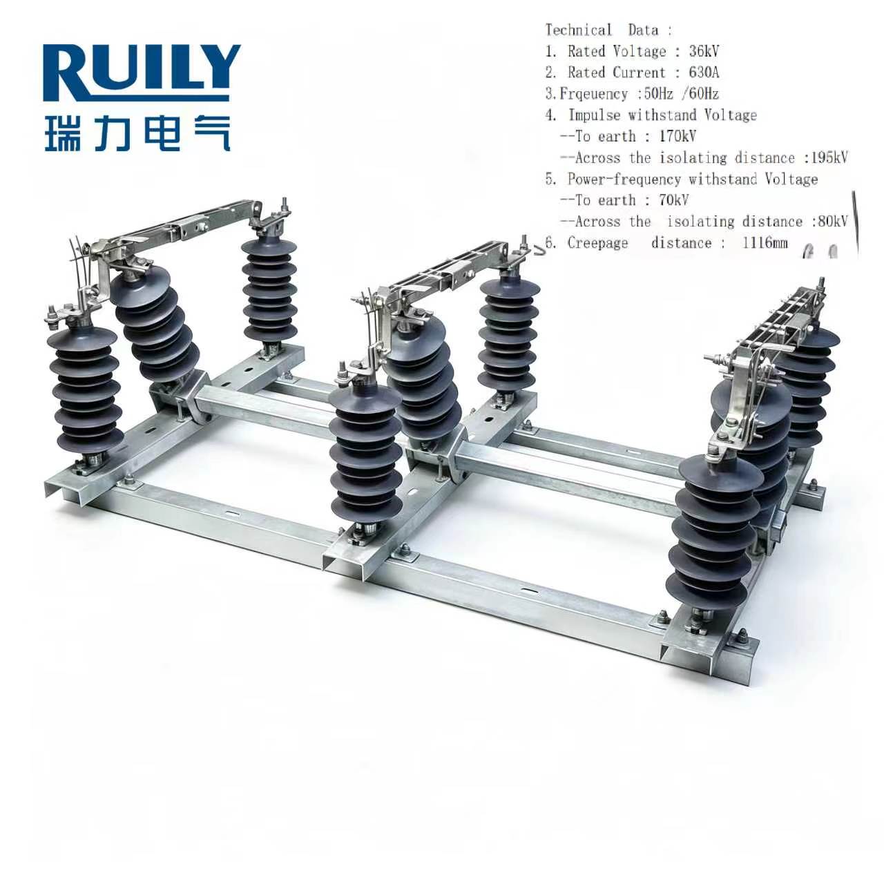 15-36 kv disconnector switch three phase