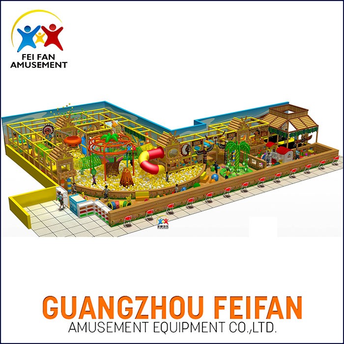 Wood Indoor Playground Equipment