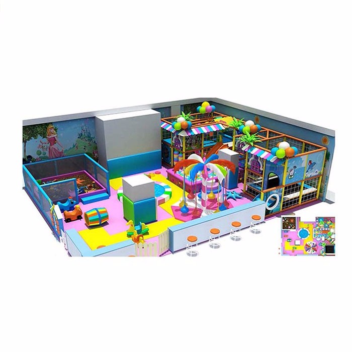 Children Enjoying Indoor Playground