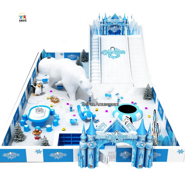 Simulation kids snow park indoor playground