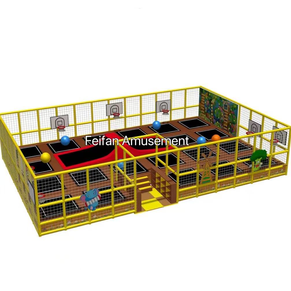 Fitness Trampoline Park Jumping Amusement Park Equipment