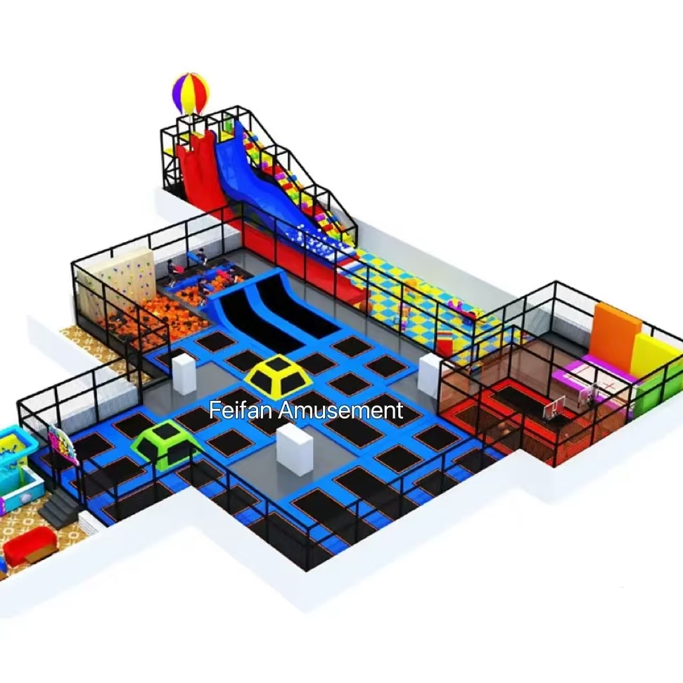 Fitness Trampoline Park Jumping Amusement Park Equipment