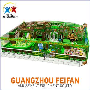 wooden children indoor soft playground equipment for commericial