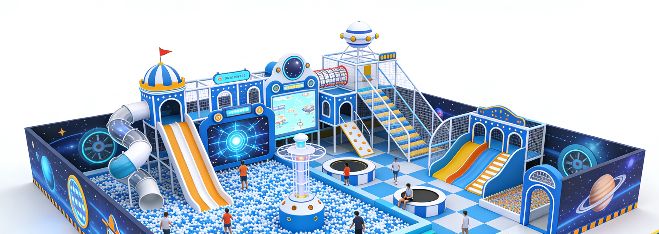 space themed indoor playground