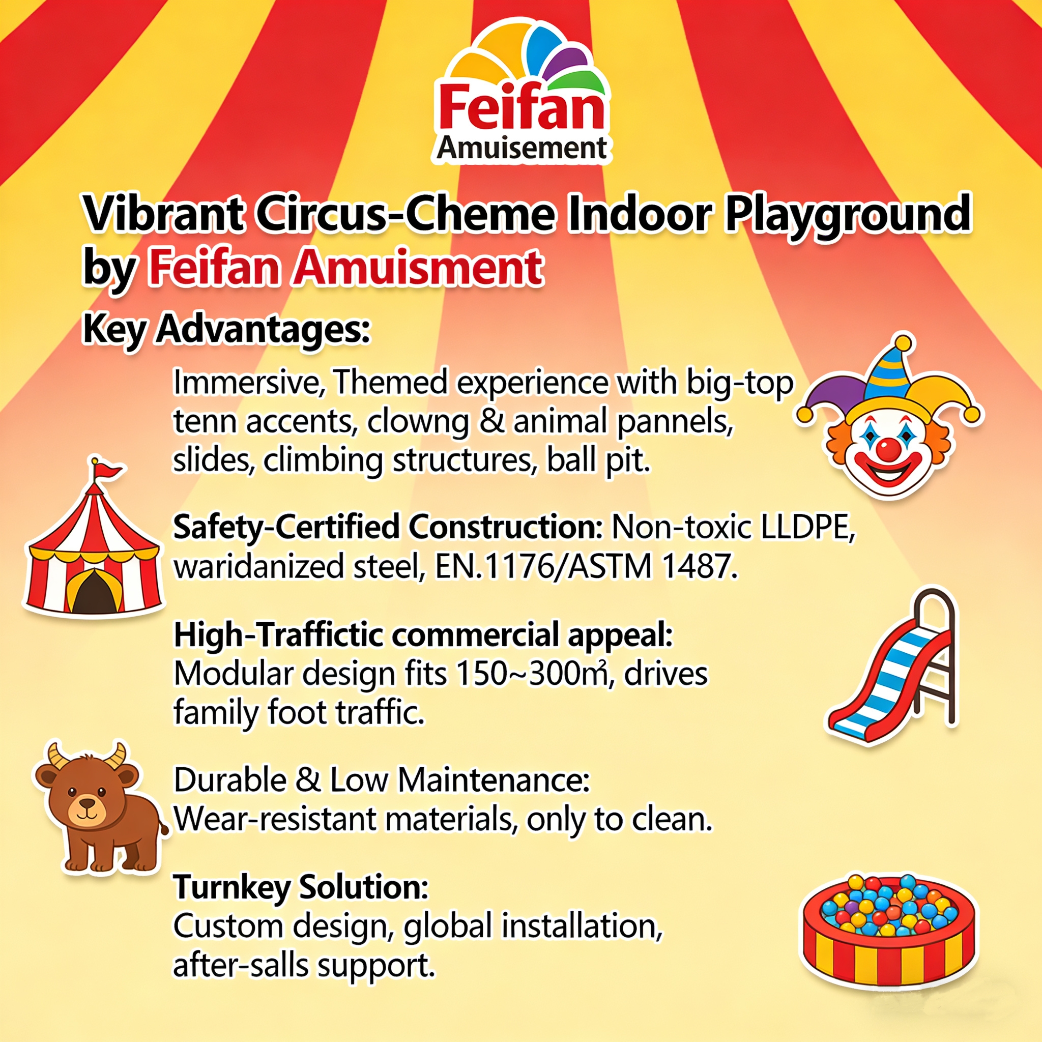Circus-Themed Indoor Playground