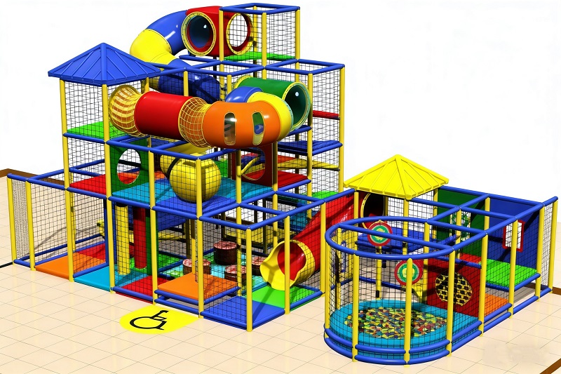 Custom Indoor Playground Maze Kids Play Center for Toddler