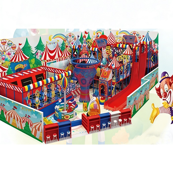 Circus Themed Indoor Playground Solutions Toddler Soft Play Area For Malls