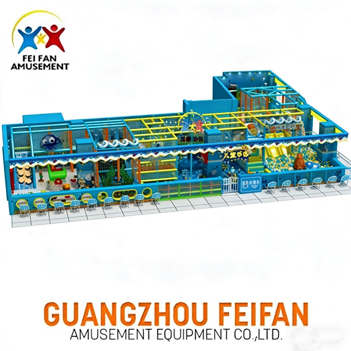 Ocean-Themed indoor Playground PVC Soft Play Equipment for Kids