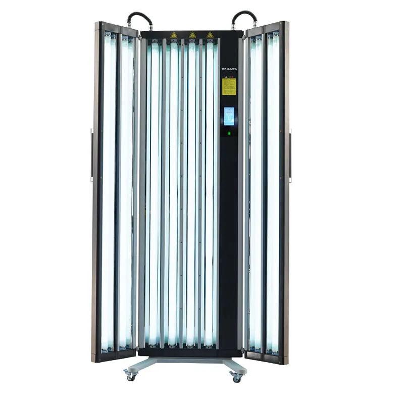 Painel de fototerapia UV de meia cabine de corpo inteiro para vitiligo psoríase KN-4004A/B/AB