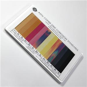 ASTM D130 Copper Strips Corrosion Standards Colorimetric Color Card