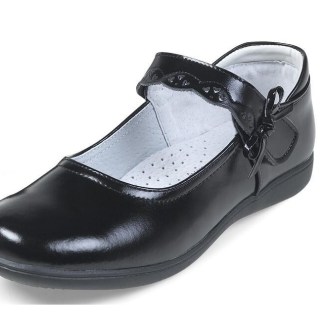 PU école supérieure fille chaussures d'école