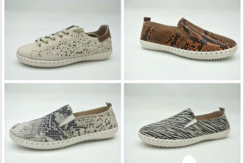 Newest fasion women leather casual shoes come out