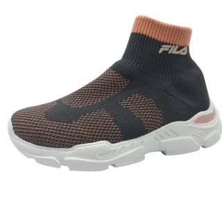 Baskets à enfiler à lacets de chaussure de sport à talons hauts pour enfants