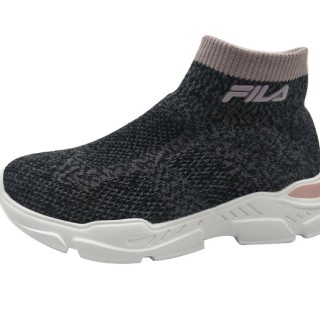 Baskets à enfiler à lacets de chaussure de sport à talons hauts pour enfants