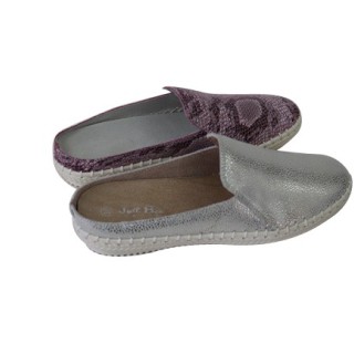 Chaussures en cuir semi-pantoufles femmes