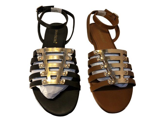 flat sole lady sandal