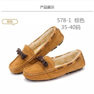 Dernières mocassins femme en cuir pour l'hiver