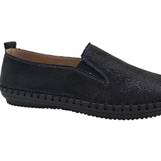 Nouvelle collection chaussures en cuir à enfiler chaussures plates en cuir pour femmes