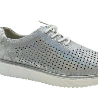 Nouvelle chaussure décontractée à lacets en cuir pour laides