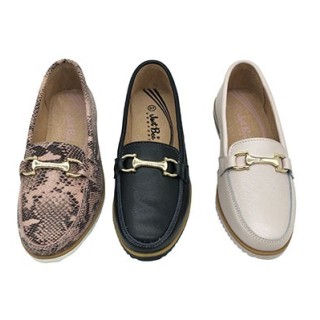 Mocassins d'été confortables en cuir véritable, femmes souples, boucles, chaussures plates tout-aller