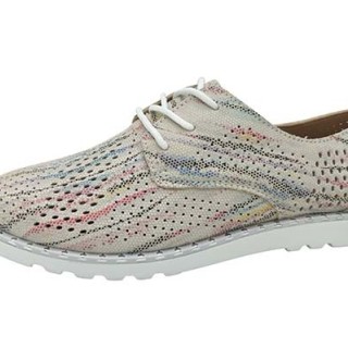 Nouveau design chaussures à lacets confortables en cuir souple et confortable pour femmes