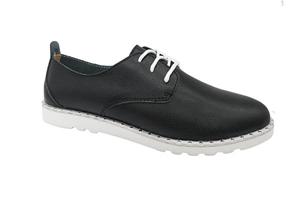 Nouveau design chaussures à lacets confortables en cuir souple et confortable pour femmes