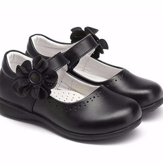 PU école supérieure fille chaussures d'école