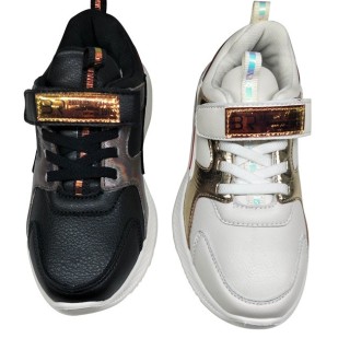 Nouveau design enfants chaussures de sport pu supérieure anti-skiding enfants chaussures de sport