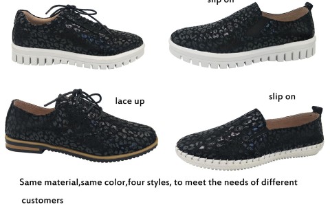 New model women flat leather shoes lady genuine leather shoes come out