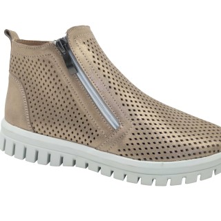 Leather shoes women's new leather flat casual shoes side zipper shoes for women