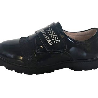 Action Leather Boy School Shoes New Design Black Leather School Shoes For Kids