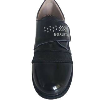 Action Leather Boy School Shoes New Design Black Leather School Shoes For Kids