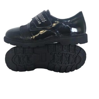 Action Leather Boy School Shoes New Design Black Leather School Shoes For Kids