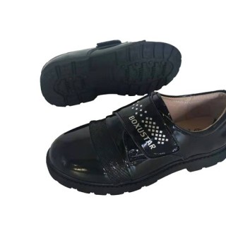 Action Leather Boy School Shoes New Design Black Leather School Shoes For Kids