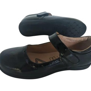 Action Leather School Girl Shoes Meilleure qualité en cuir confortable Black Girls Leather School Shoes Chaussures Habillées