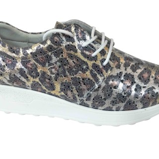 New design custom leather sneaker women casual fashion leather shoes