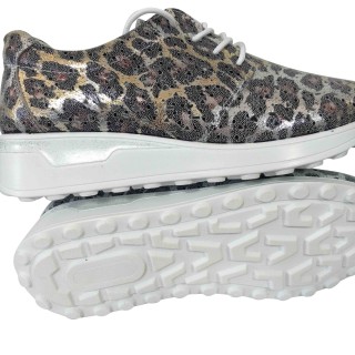 New design custom leather sneaker women casual fashion leather shoes