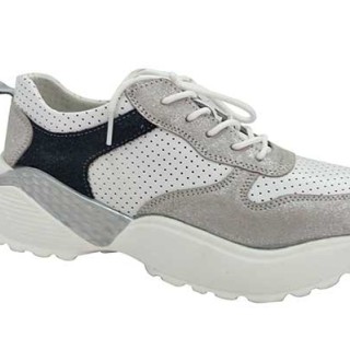 Leather Dad Sneakers For Women Fashion Women Thick Sole Casual Shoes